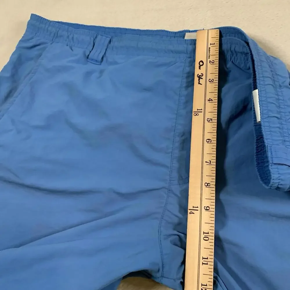 Columbia Swim‎ Trunks Mens Large Blue Board Shorts Omni Shield Outdoors Swimming